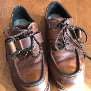 Vintage Dr Martens 9445 Oxford Brown Leather Lace Up Shoes
